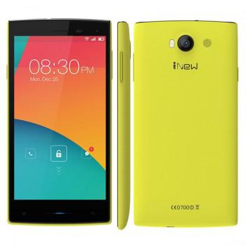 iNew V1 5.0 Inch MTK6582 Quad Core Android 4.4 3G Smartphone 1GB Sony Camera 8GB ROM Yellow